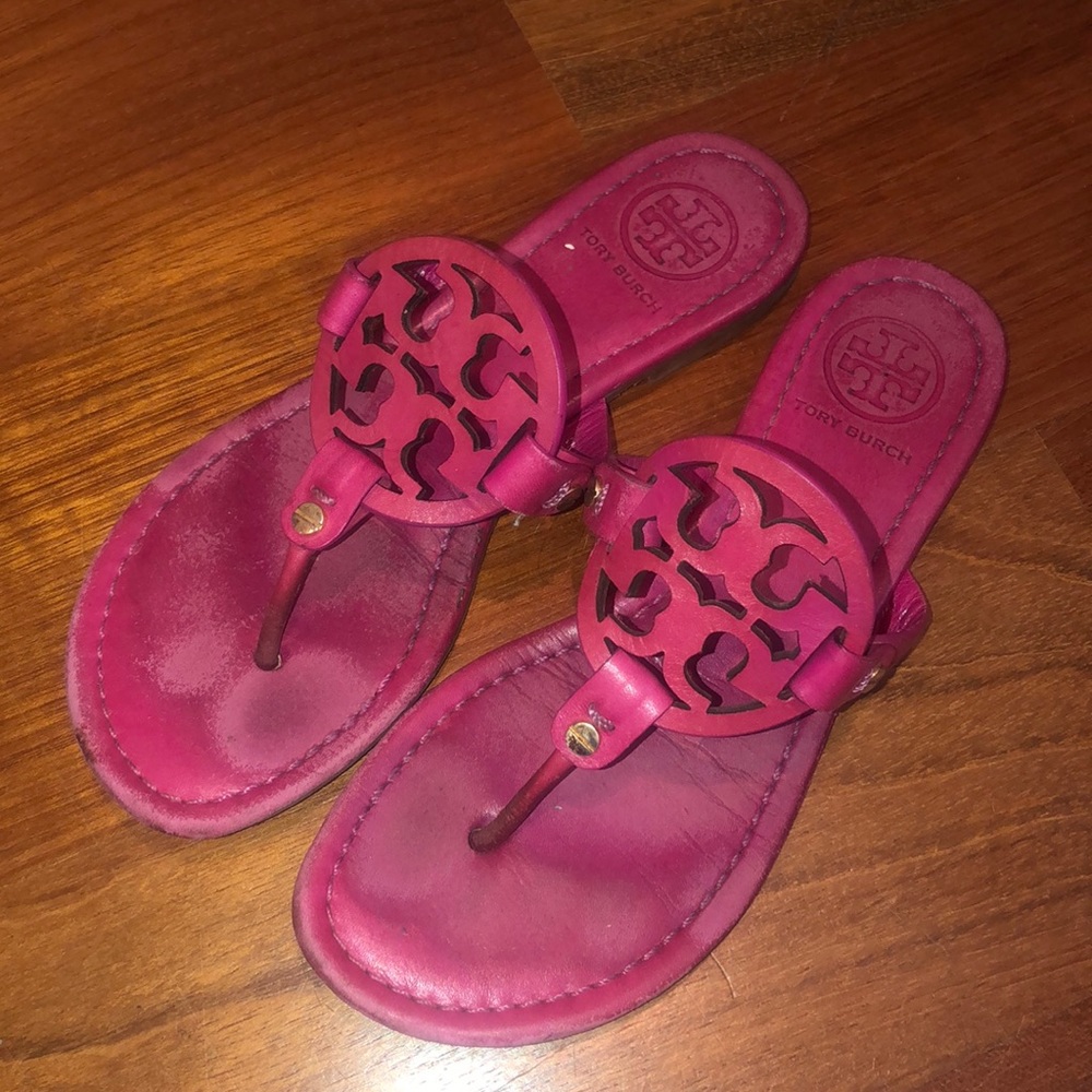 Tory Burch Miller sandals hot pink/fuschia Barbie